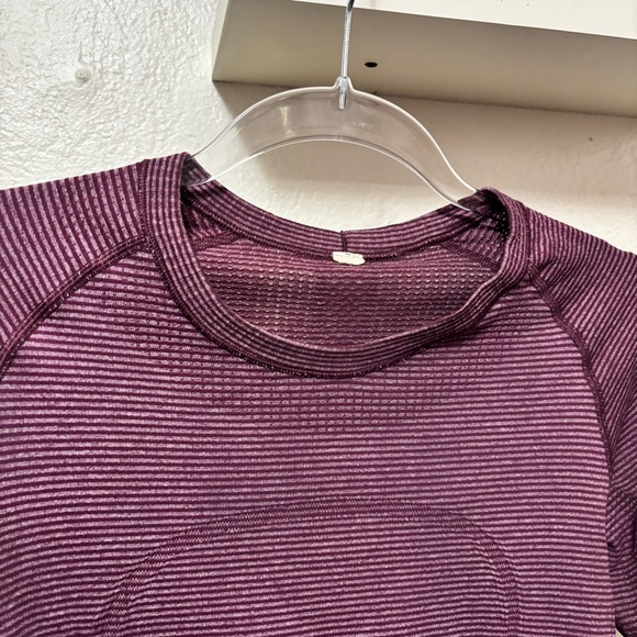 Lululemon Run: Swiftly Tech Long Sleeve Heathered Plum Size 6 - Picture 5 of 9